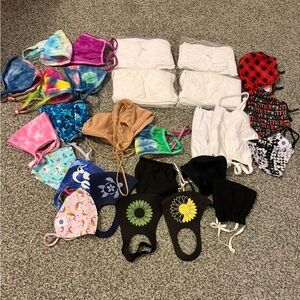 Lot of face masks